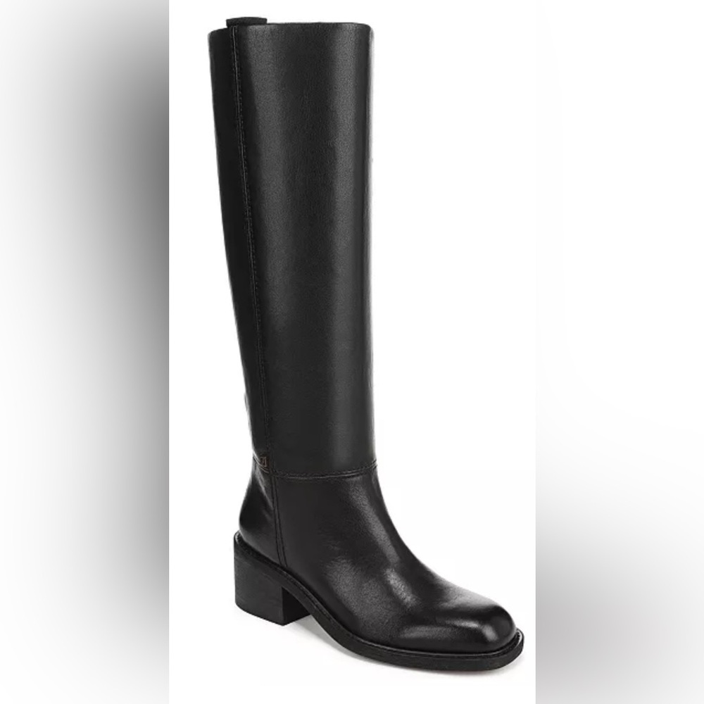 Franco Sarto Niva Leather Tall Boots Sz 7 M WC